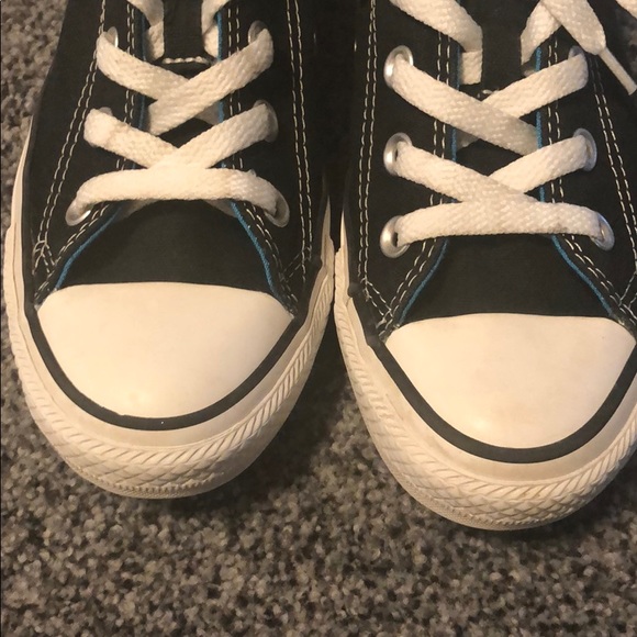 Black/Blue Converse All Star Unisex  Low Top Shoes - Picture 5 of 13